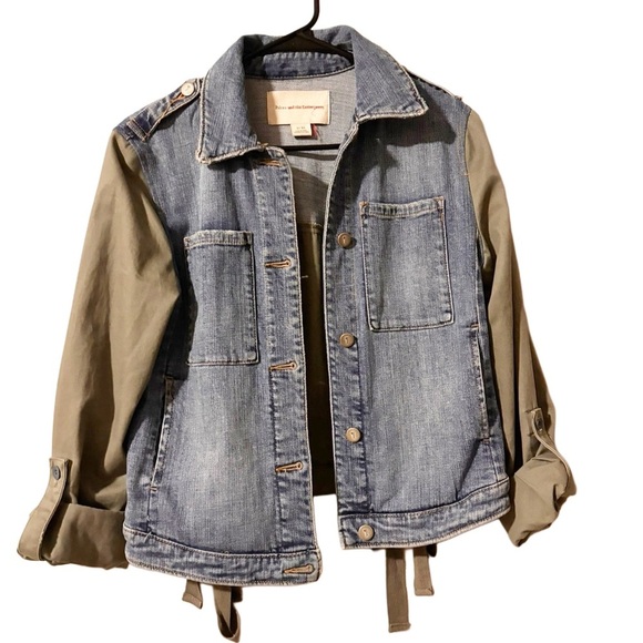 ANTHROPOLOGIE PILCRO AND THE LETTERPRESS DENIM JACKET SIZE XS - Picture 1 of 6